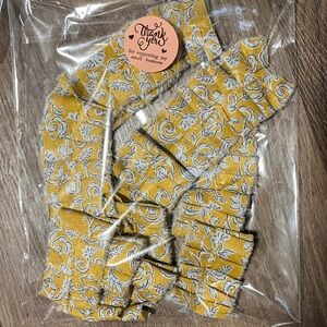 Set of 3 Ruffles Burnt Yellow Set